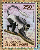 Primates Stamp Colobus Polykomos Wild Animal S/S MNH #1614