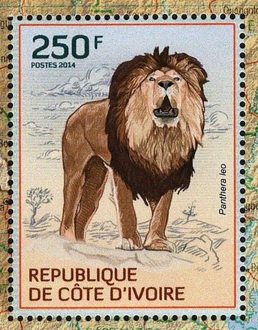 Lions Stamp Panthera Leo Wild Animal Souvenir Sheet MNH #1599