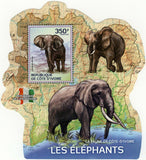 Elephants Stamp Loxodonta Africana Souvenir Sheet MNH #1609