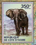Elephants Stamp Loxodonta Africana Souvenir Sheet MNH #1609