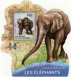 Elephants Stamp Loxodonta Africana Souvenir Sheet MNH #1610