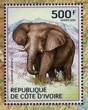 Elephants Stamp Loxodonta Africana Souvenir Sheet MNH #1611