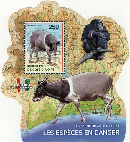 Endangered Species Stamp Cephalophus Jentinki S/S MNH #1622