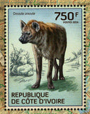 Hyenas Stamp Crocuta Crocuta Wild Animal Souvenir Sheet MNH #1592