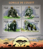 Gorillas Stamp Western Lowlands Gorilla Gorilla MNH #4896-4899
