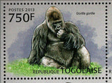 Gorillas Stamp Western Lowlands Gorilla Gorilla MNH #4896-4899
