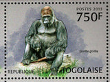 Gorillas Stamp Western Lowlands Gorilla Gorilla MNH #4896-4899