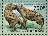 Hyena Stamp Tachetee Crocuta Crocuta Souvenir Sheet MNH #4871-4874