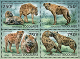 Hyena Stamp Tachetee Crocuta Crocuta Souvenir Sheet MNH #4871-4874