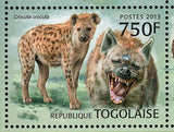Hyena Stamp Tachetee Crocuta Crocuta Souvenir Sheet MNH #4871-4874