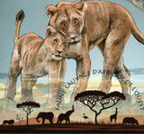 Lions Stamp Panthera Leo Wild Animal Souvenir Sheet MNH #4865 / Bl.791