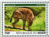 Hyenas Stamp Crocuta Crocuta Souvenir Sheet S/S MNH #3827-3830