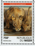 Lions Stamp Panthera Leo Senegalensis Wild Animal S/S MNH #3839-3842