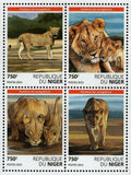 Lions Stamp Panthera Leo Senegalensis Wild Animal S/S MNH #3839-3842