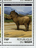 Warthogs Stamp Phacochoerus Africanus Wild Animal S/S MNH #3811-3814