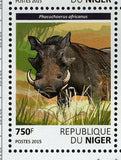 Warthogs Stamp Phacochoerus Africanus Wild Animal S/S MNH #3811-3814