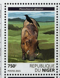 Warthogs Stamp Phacochoerus Africanus Wild Animal S/S MNH #3811-3814