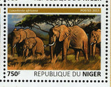 Elephants Stamp Loxodonta Africana Wild Animal Souvenir Sheet MNH #3803-3806