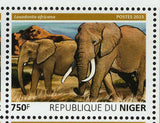 Elephants Stamp Loxodonta Africana Wild Animal Souvenir Sheet MNH #3803-3806