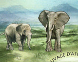 Elephants of Africa Stamp Loxodonta Africana Souvenir Sheet MNH #4850 / Bl.788