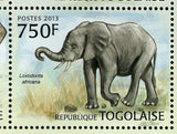 Elephants of Africa Stamp Loxodonta Africana Souvenir Sheet MNH #4846-4849
