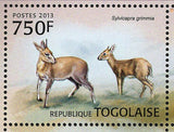 Bovid Species Stamp Western Africa Gazella Dorcas S/S MNH #4826-4829