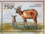 Bovid Species Stamp Western Africa Gazella Dorcas S/S MNH #4826-4829