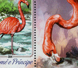 Flamingos Stamp Phoenicopterus Roseus Ruber S/S MNH #5814 / Bl.1018