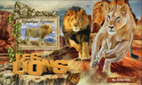 Lions Stamp Panthera Leo Wild Animal Souvenir Sheet MNH #7453 / Bl.1299