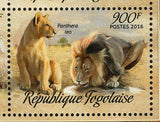 Lions Stamp Panthera Leo Wild Animal Souvenir Sheet MNH #7449-7452
