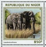 Big African Animals Stamp Loxodonta Africana Panthera Pardus S/S MNH #4562-4565