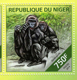 Gorillas Stamp Gorilla Beringei Graueri Souvenir Sheet MNH #2875-2878