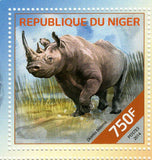 Rhinoceros Stamp Diceros Bicornis Rhinoceros Sondaicus S/S MNH #2825-2828