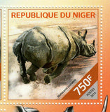 Rhinoceros Stamp Diceros Bicornis Rhinoceros Sondaicus S/S MNH #2825-2828