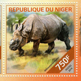 Rhinoceros Stamp Diceros Bicornis Rhinoceros Sondaicus S/S MNH #2825-2828