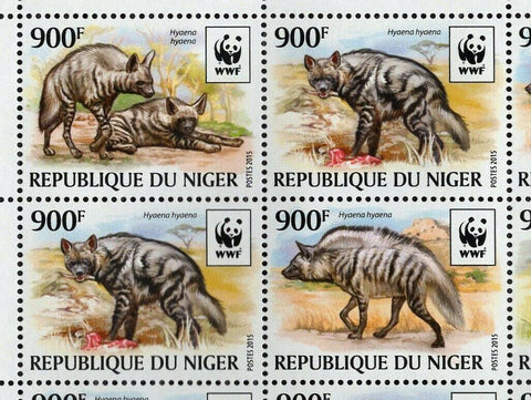 Hyena Stamp Hyaena Hyaena Wild Animal Souvenir Sheet MNH #3742-3745