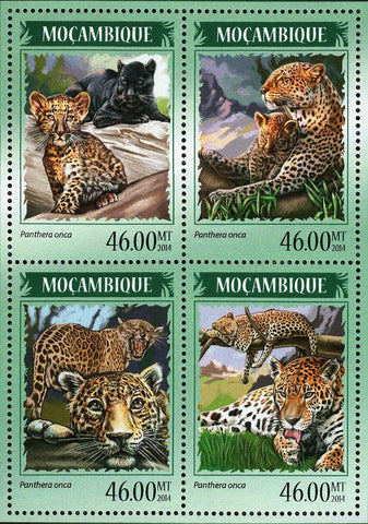 Jaguars Stamp Panthera Onca Souvenir Sheet MNH #7365-7368