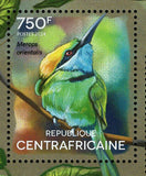 Bee-eaters Stamp Birds Merops Apiaster Variegatus Orientalis S/S MNH #5120-5123