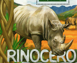 Black Rhinoceros Stamp Diceros Bicornis Souvenir Sheet MNH #7968 / Bl.1033