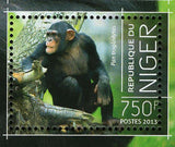 Chimpanzees Stamp Pan Troglodytes Souvenir Sheet MNH #2575-2578