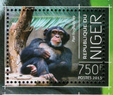 Chimpanzees Stamp Pan Troglodytes Souvenir Sheet MNH #2575-2578