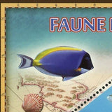 Marine Fauna Stamp Wild Animal Chaetodon Madagascariensis Souvenir Sheet Mint NH