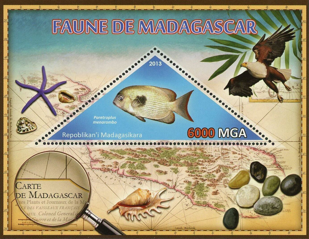 Fauna Fish Stamp Paracanthurus Hepatus Souvenir Sheet MNH