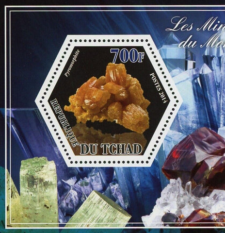 Mineral Pyromorphite Smithsonite Crystal Sov. Sheet of 2 Stamps Mint NH