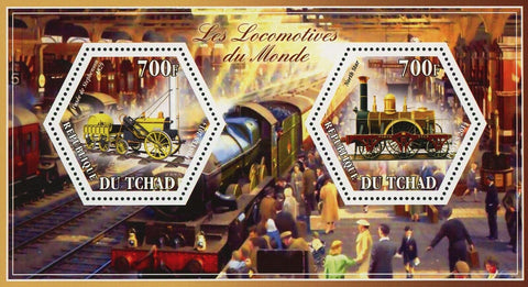 Locomotive Train Stamp Stephenson North Star Transportation Souvenir Sheet MNH