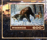 Hunting Dog Stamp Greyhound Springer Spaniel Beagles Laika S/S of 6 Stamps MNH