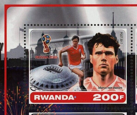 Soccer Players Stamp Diego Maradona Marco van Basten  Marc Beckenbauer S/S MNH