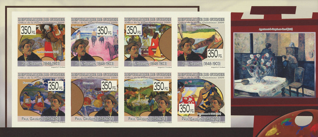 Paul Gauguin, Art, Painter, Imperforate souvenir sheet Mint NH.