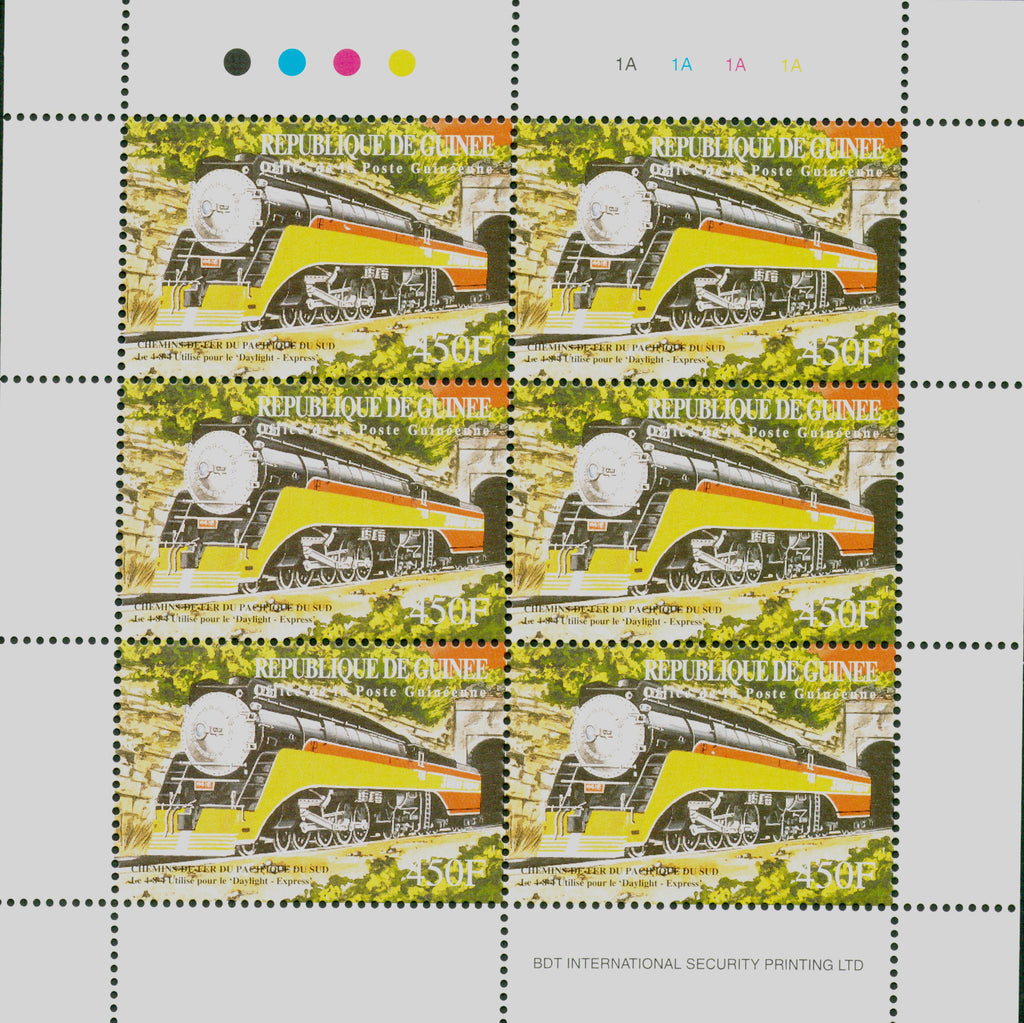 Trains Transport Block of 6 stamps Mint NH