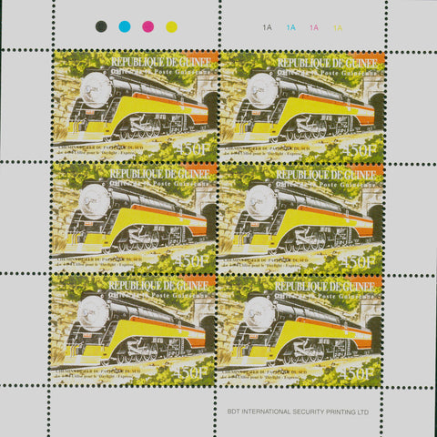 Trains Transport Block of 6 stamps Mint NH